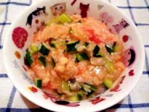 白だしと冷蔵庫の残り野菜でヘルシーリゾット